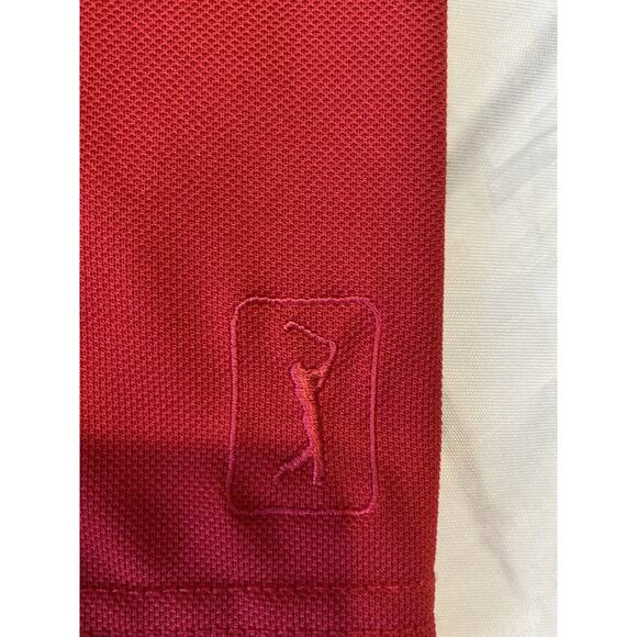 PGA Tour‎ Men's XL Golf Shirt - Red, Black, White Polo Collar Short Sleeve - Picture 3 of 6